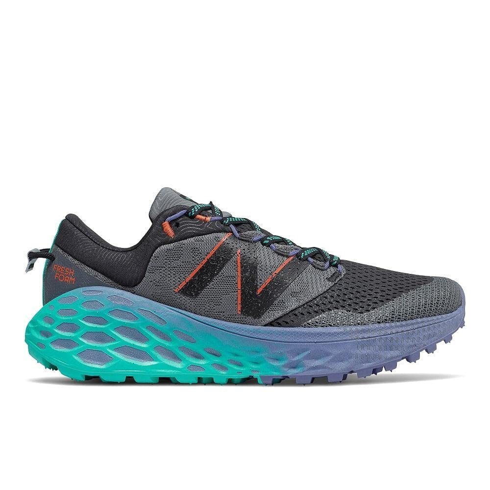 NEW BALANCE WOMEN'S FRESH FOAM MORE TRAIL, LEAD/MAGNETIC BLUE, 7.5 MEDIUM